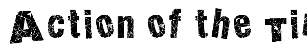 Action of the Time font preview